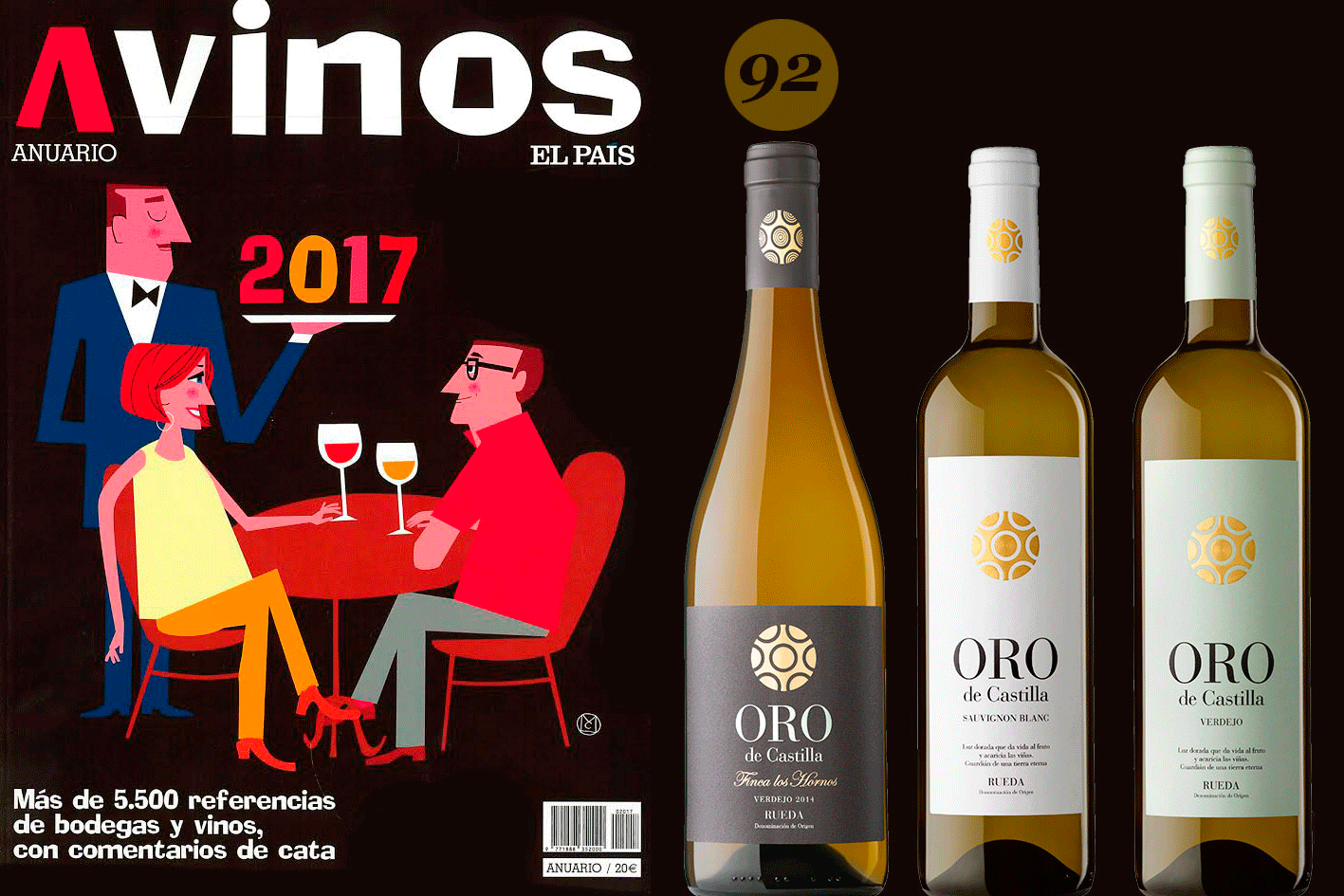 El Anuario de Vinos EL PAÍS 2017 ensalza los Oro de Castilla